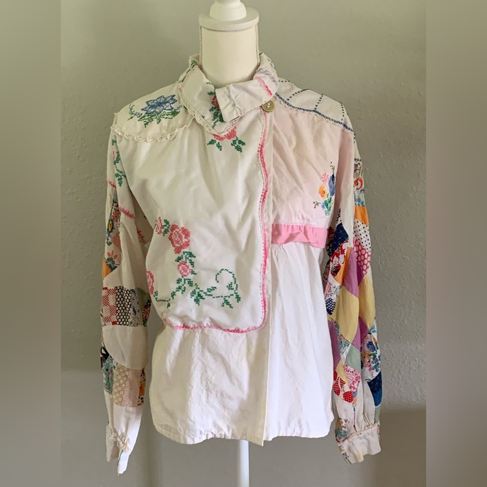 Sharon Smith Santa Fe Patchwork Floral Women's Top